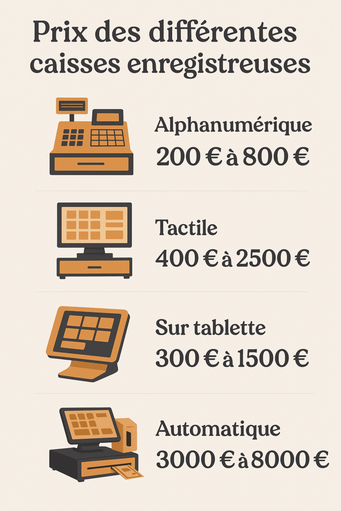 Prix des caisses enregistreuses - illustration