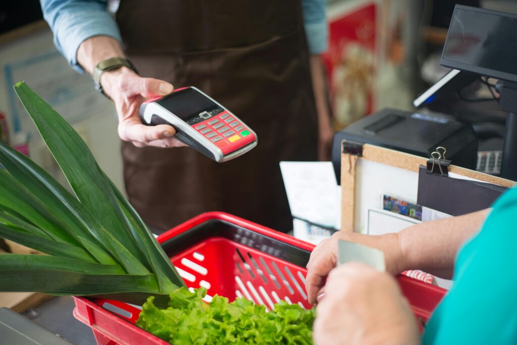 TPE nomade en épicerie