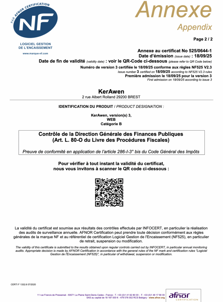 Certification NF 525 1 KerAwen